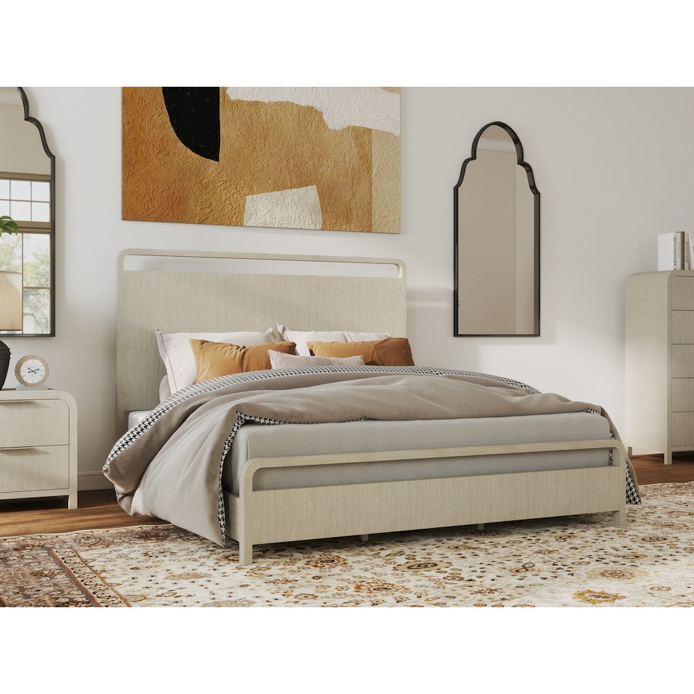 Tavari 5-PC Bedroom Set in Light Gray, Queen