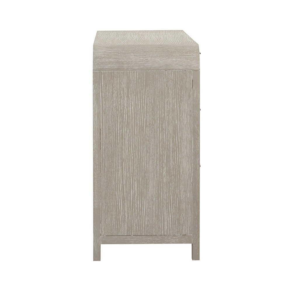 Tavari Contemporary 6-Drawer Wood Dresser, Light Gray