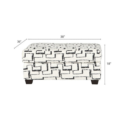 Nason Wide Wale Corduroy Living Room Ottoman, Racetrack Tar