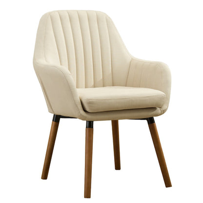 Tuchico Contemporary Fabric Accent Chair, Tan