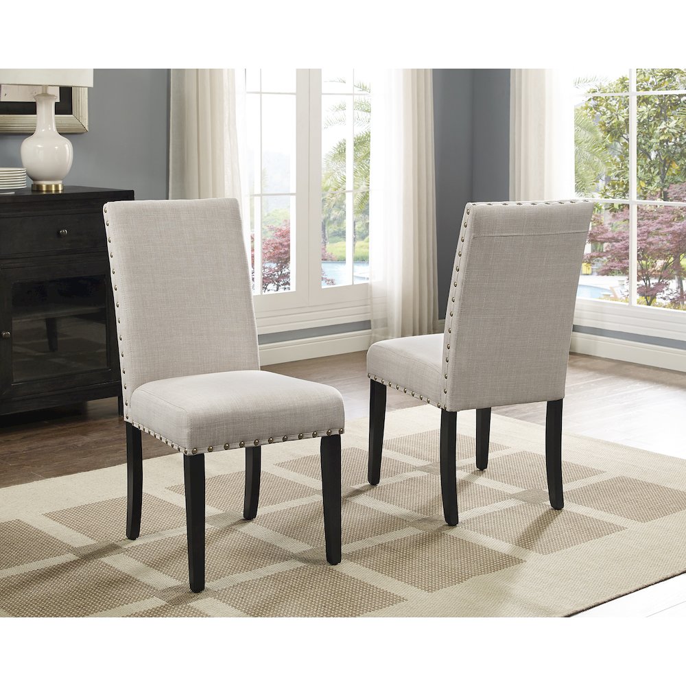 Amisos 6-Pc Dining Set, Hairpin Dining Table with 4 Chairs and Wood Bench, Tan
