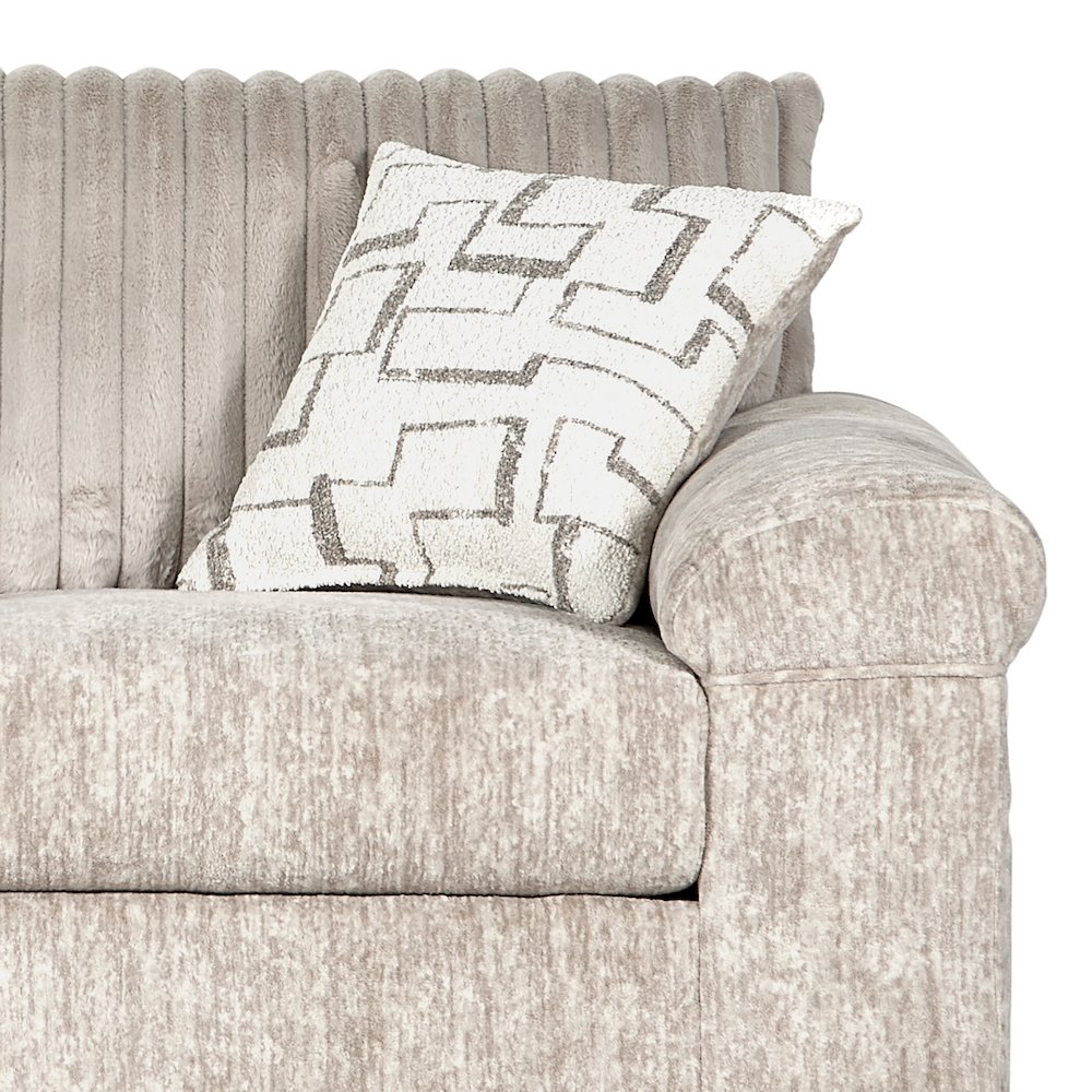Nason Wide Wale Corduroy Loveseat, Parchment