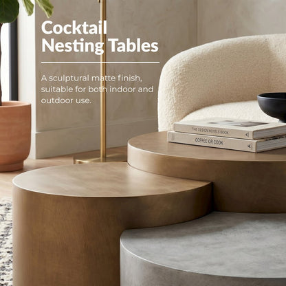 Sovana Modern Indoor/Outdoor Nesting Coffee Table