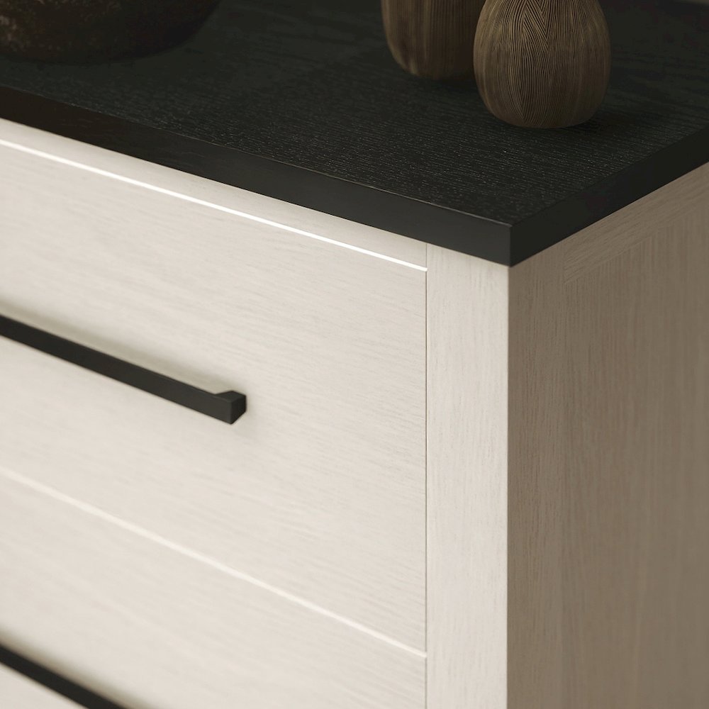 Realynn 6-Drawer Bedroom Dresser, Off-White Finish