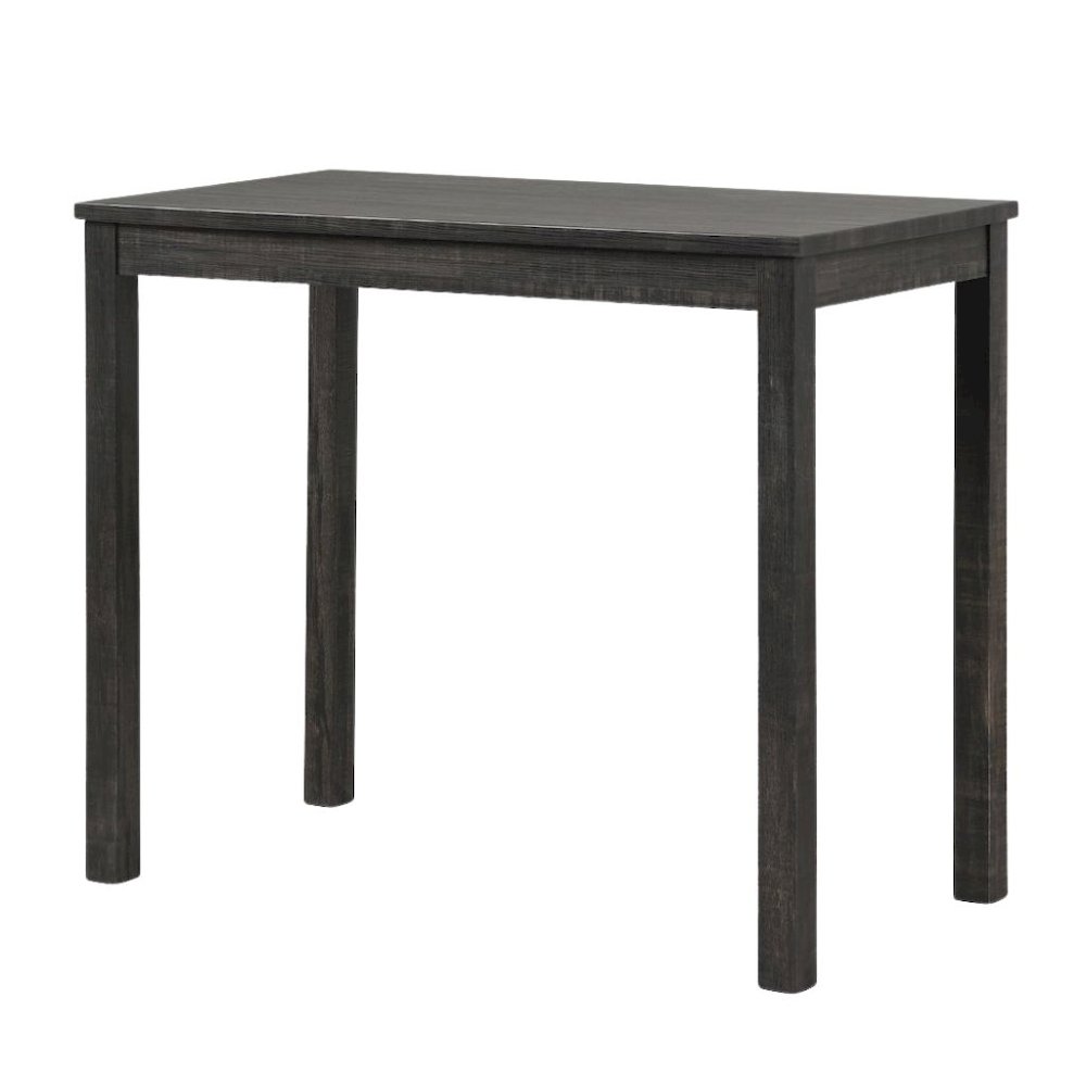 Gray 3 Piece Counter Height Dining Table Set, Tall Design in Taupe Finish