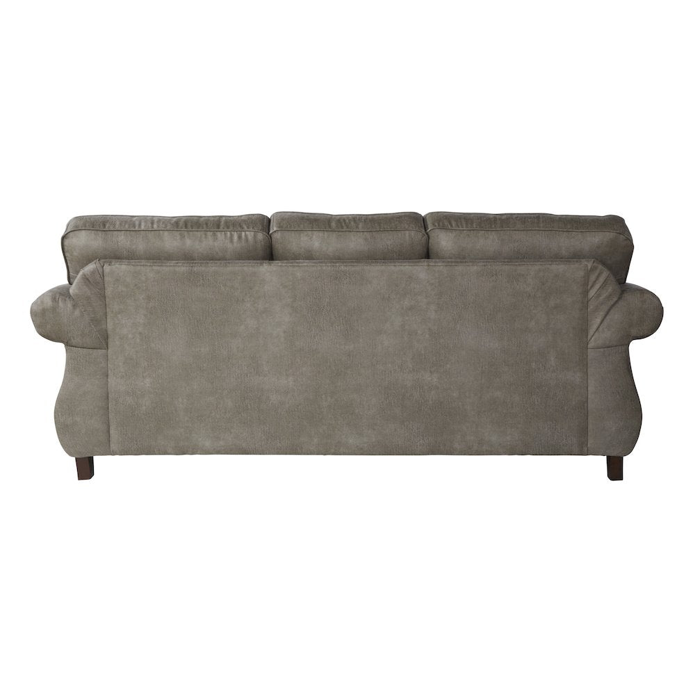 Leinster Faux Leather Upholstered Nailhead Sofa, Loveseat, and Chair Set
