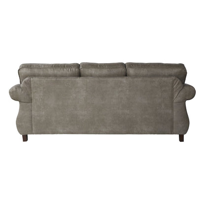 Leinster Faux Leather Upholstered Nailhead Sofa, Loveseat, and Chair Set