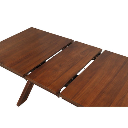 Karven Wood 9-PC Dining Set, Extendable Dining Table, 8 Chairs, Dark Hazelnut