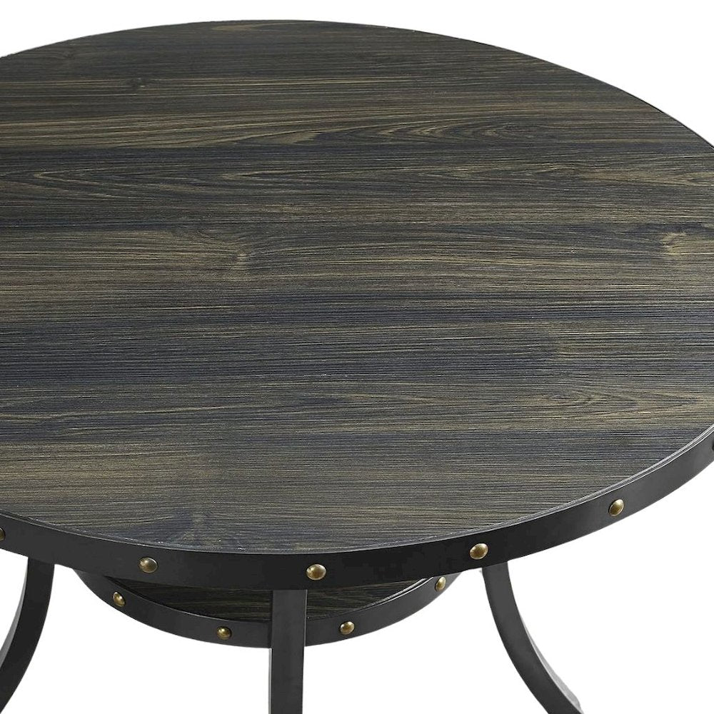 Beige Tan Counter Height Dining Table Set with Tall Chairs, 5-Piece