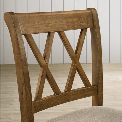 Windvale Fabric Upholstered Counter Height Dining Chairs, Set of 2