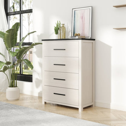 Realynn 4-Drawer Bedroom Chest, Off-White Finish