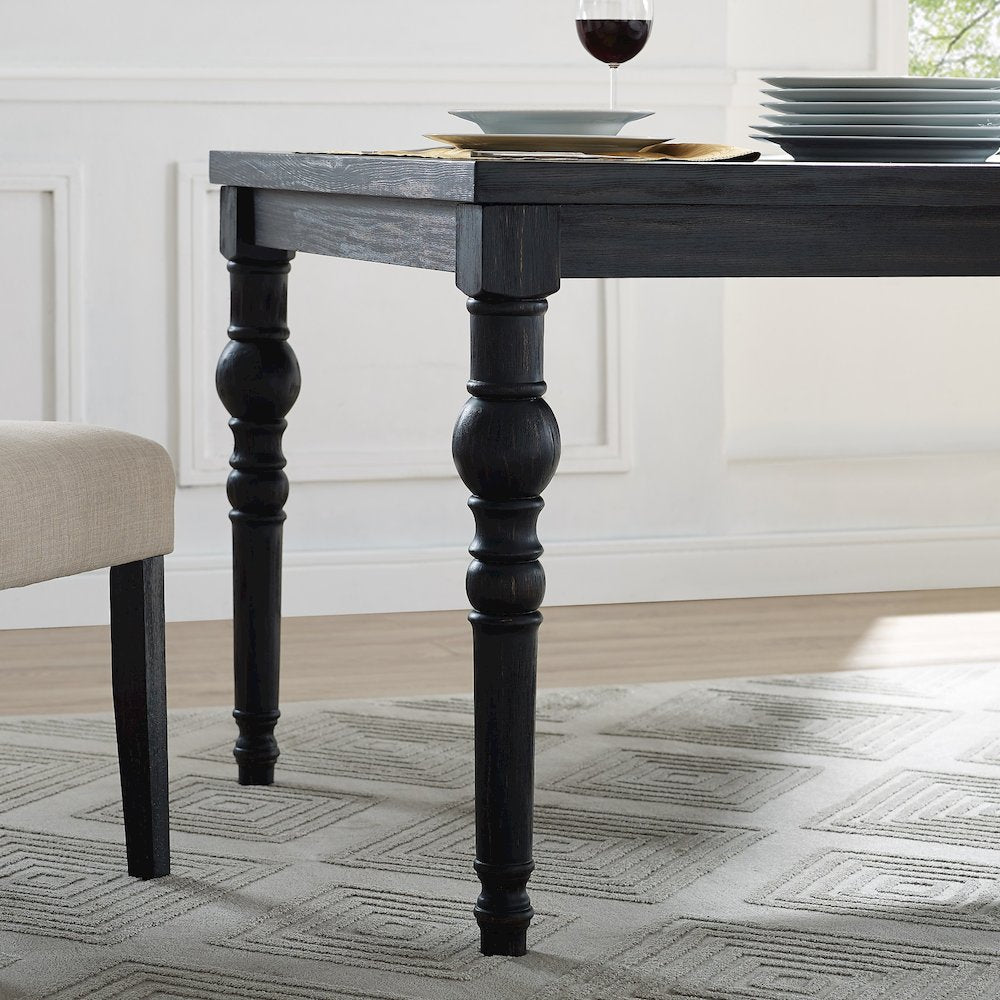 Leviton Urban Style Dining Table, Black