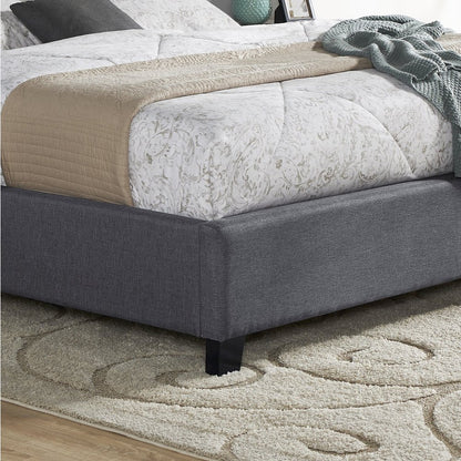 3-Piece Upholstered Bedroom Set, Tufted Wingback Bed, 2White Nightstands, King