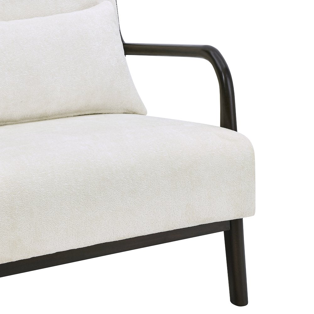 Eterna Mid-Century Accent Chair with Pillow