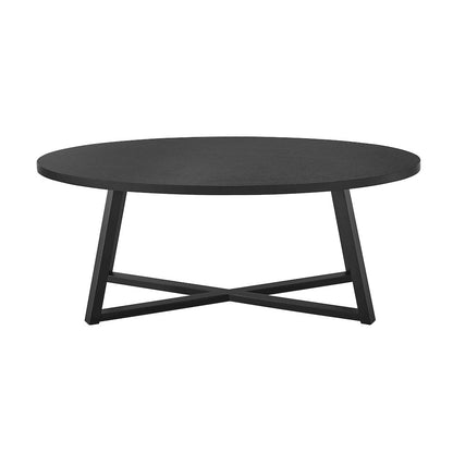 Modern Harmony Wood Oval Coffee Table