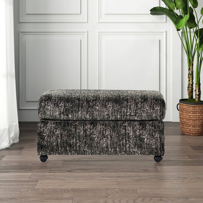 Nason Living Room Ottoman, Charcoal