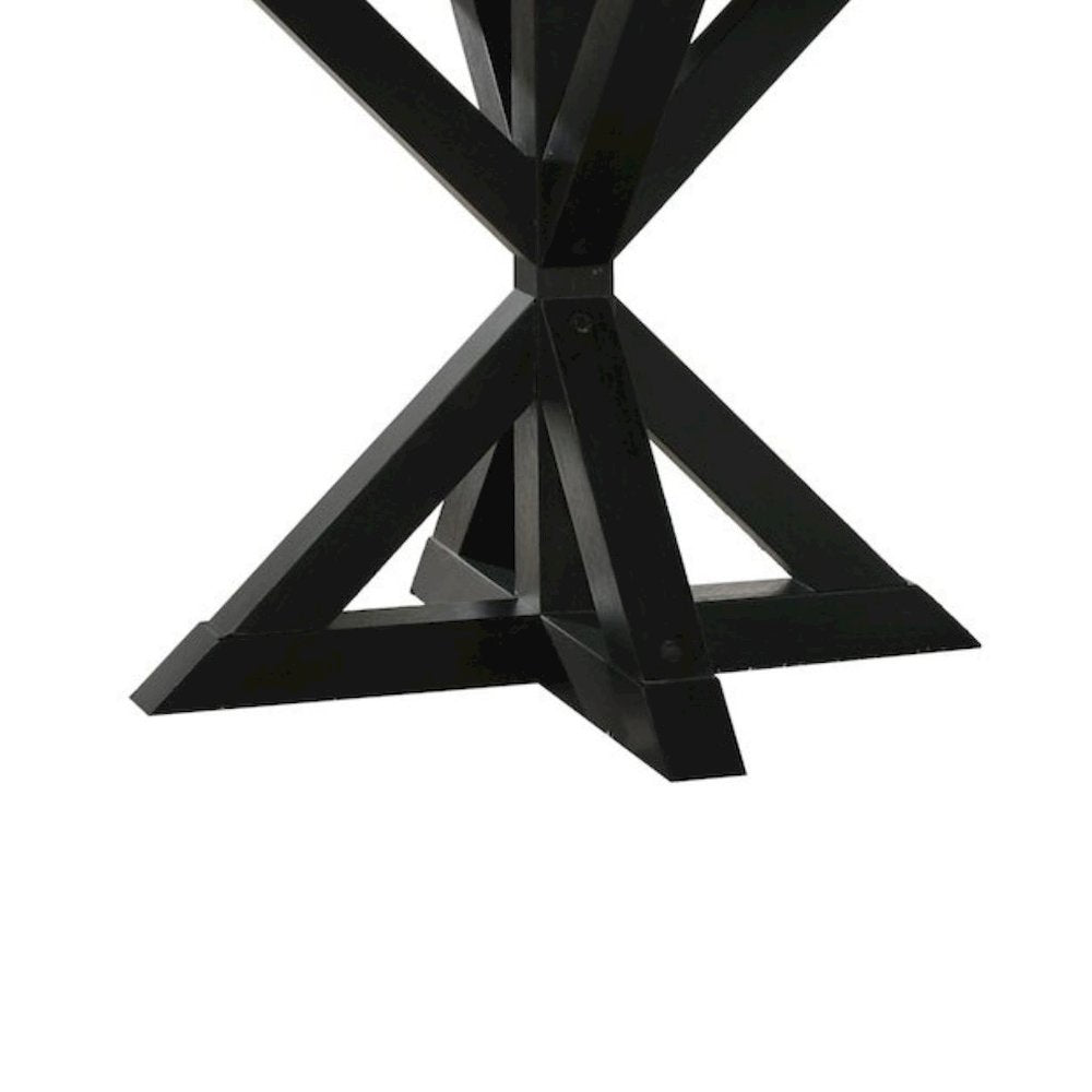 Black Round Dining Table for 4 – Kitchen & Dining Room Table in Wood