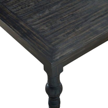 Blue Dining Table Set for 6 with Bench and Chairs, For Kitchen or Dining Areas