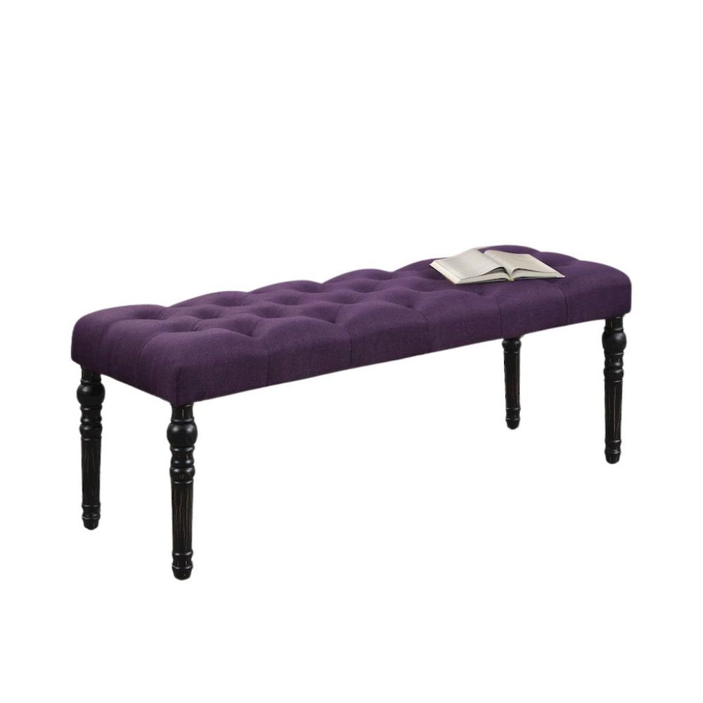Purple Dining Table Set for 6 with Bench and Chairs, For Kitchen or Dining Areas