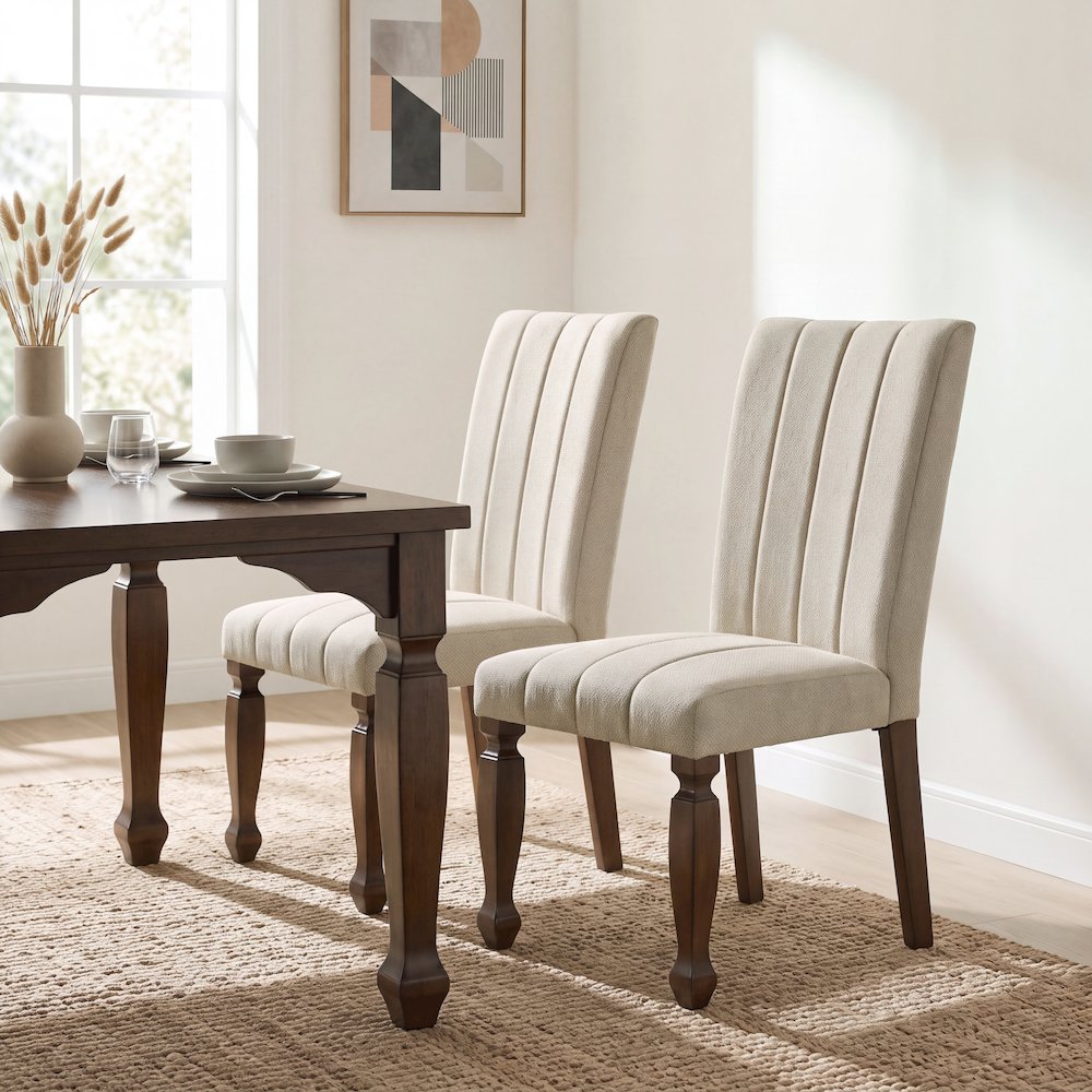 Rowan 6-Piece Dining Set, 72-inch Dining Table; 4 Chairs and Bench,Walnut Finish