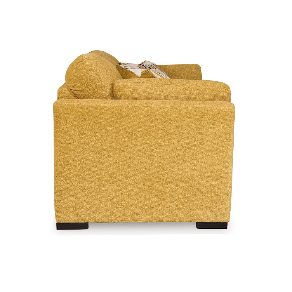 Clareen 3-Pc Living Room Set, Sofa, Loveseat and Cutler Chair, Sunflower