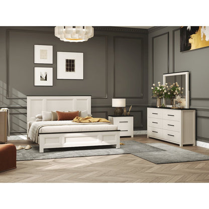 Realynn 4-PC Queen Wood Bedroom Set, Off-White Finish