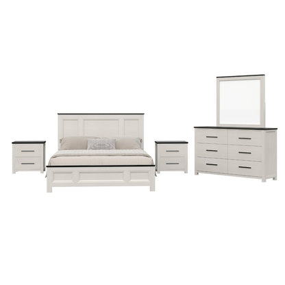 Realynn 5-Piece Queen Wood Bedroom Set, Off-White Finish