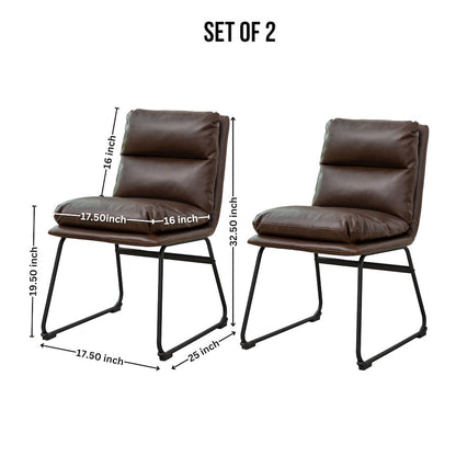 Milos Upholstered Dining Chairs, Set of 2