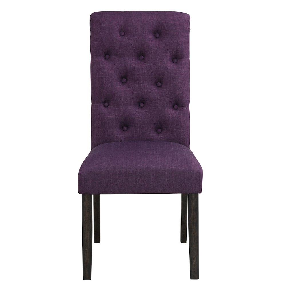 Leviton Urban Style Dining Set: Table and 6 Chairs, Purple