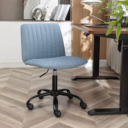 Masar Fabric Swivel Office Chair, Blue