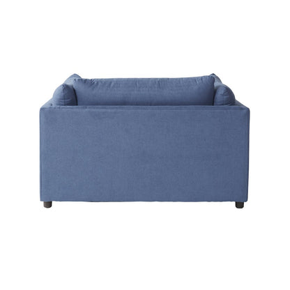 Enda Oversized Living Room Pillow Back Cuddler Arm Chair with Ottoman