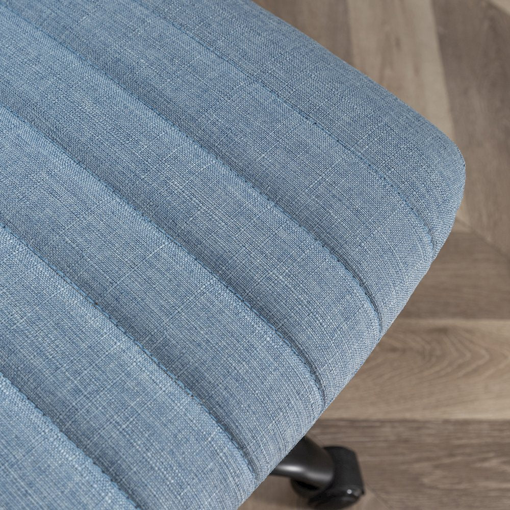 Masar Fabric Swivel Office Chair, Blue
