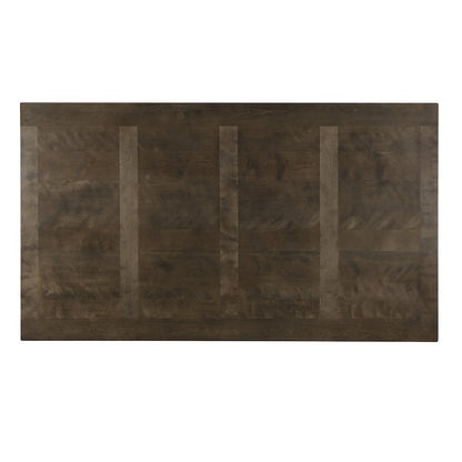 Aberll Wood Dining Room Set, Table with 4 Side Chairs, Gray
