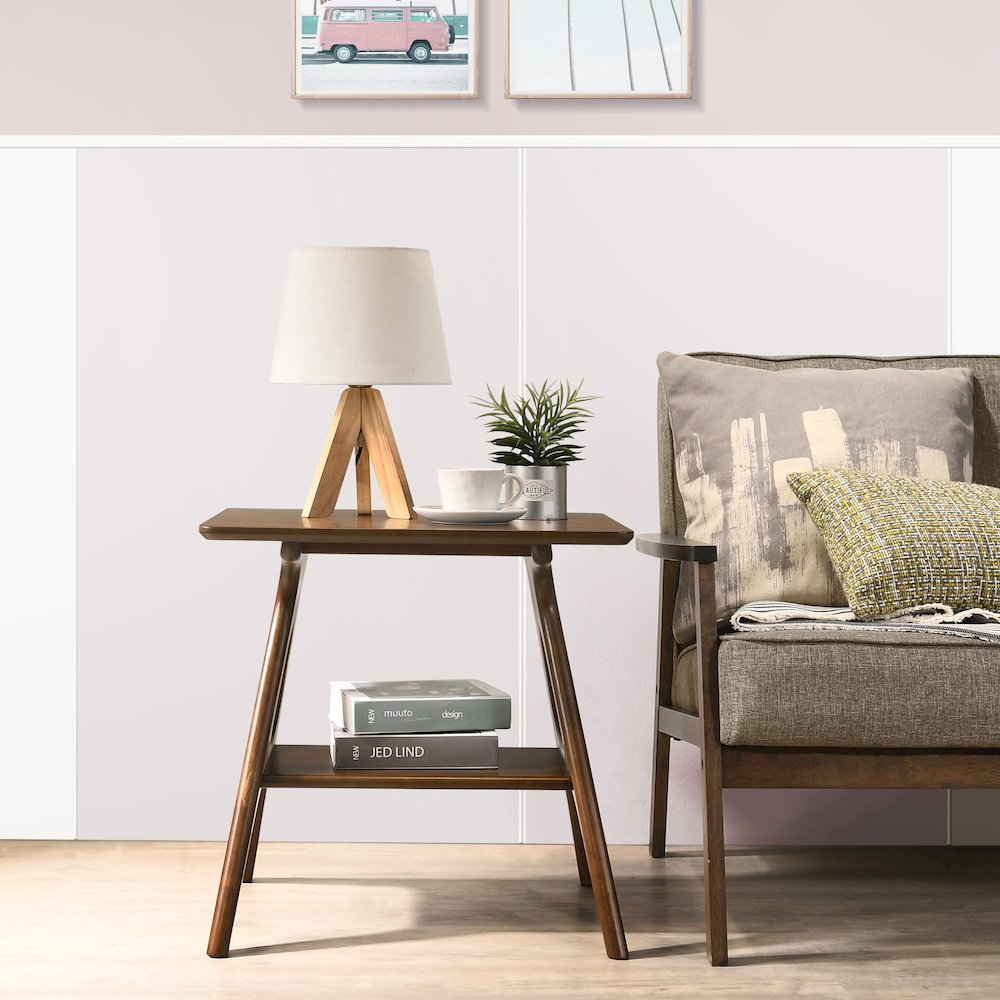 Arona Mid-Century Modern Wood 3-Pc Coffee Table Set