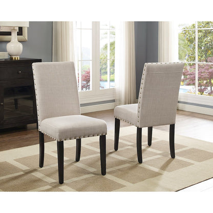 Muzzi Contemporary 5-Piece Dining Set, Dining Table with 4 Stylish Chairs, Tan