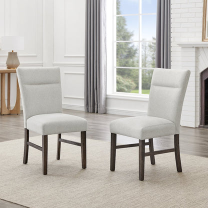 Sorlen Modern 5-Piece Dining Set, 3D Faux Concrete Table with 4 Chairs
