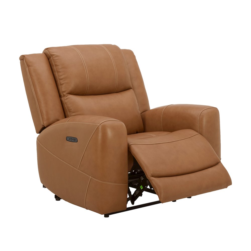 Cozura 3-Piece Leather Power Recling Living Room Set, Silverado Butternut