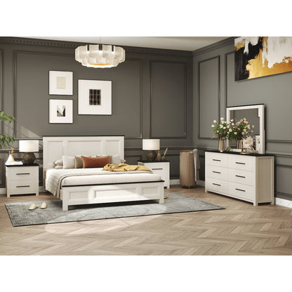 Realynn 5-Piece Queen Wood Bedroom Set, Off-White Finish