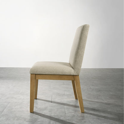 Rocco Contemporary Solid Wood Dining Chairs, Set of 2, Driftwood