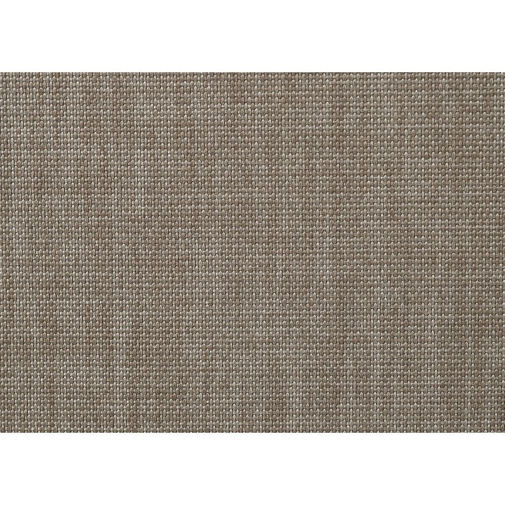 Breda Antique Gray Finish Upholstered Nailhead Bench