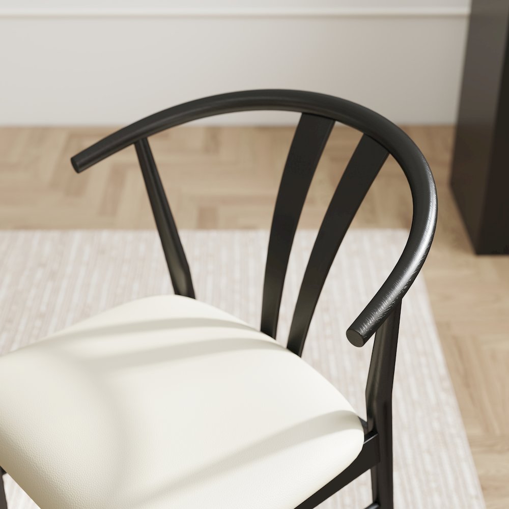 Lavin Wishbone Dining Chairs, Set of 2, Black