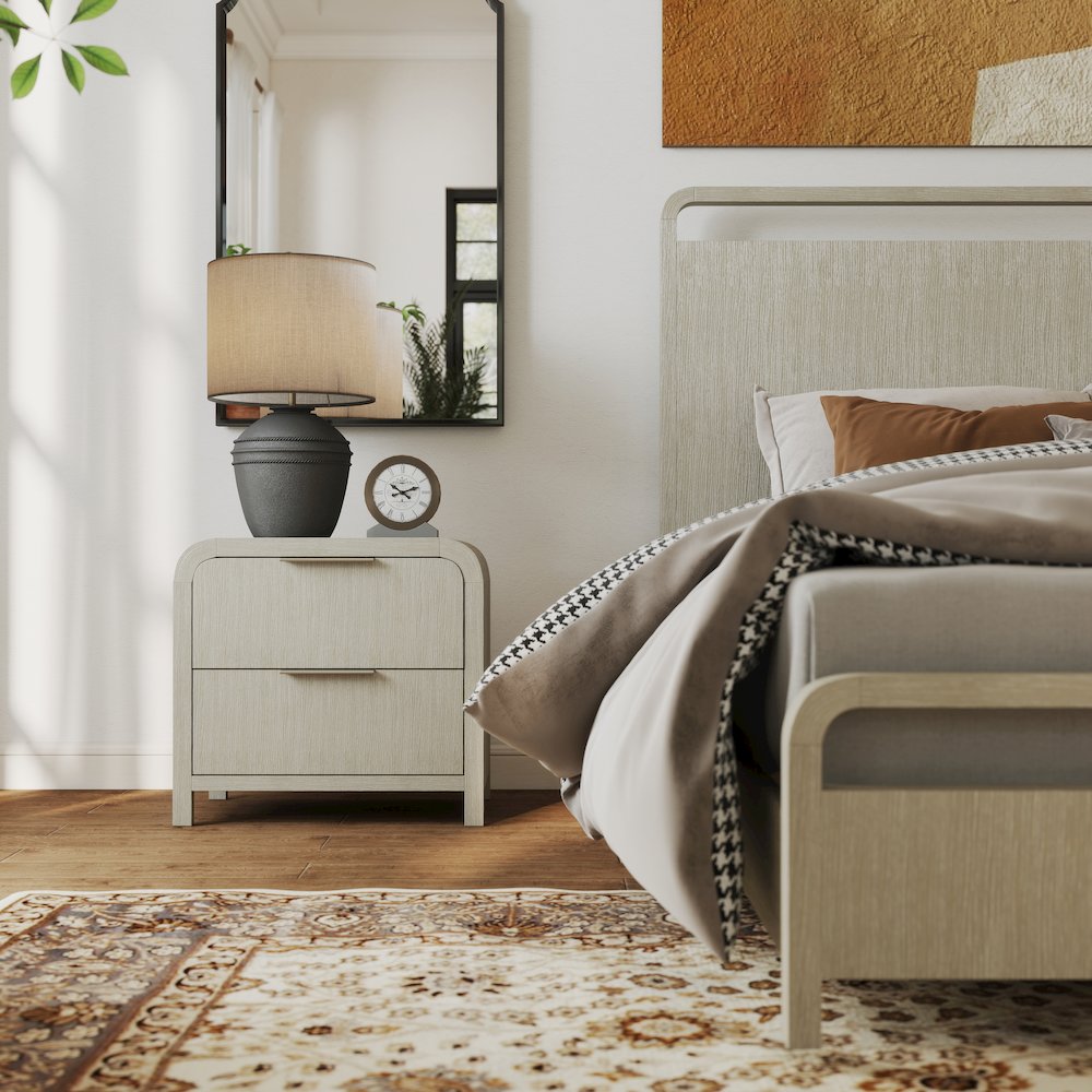 Tavari 5-PC King Bedroom Set, Dresser, Mirror, Nightstand, Chest, Light Gray