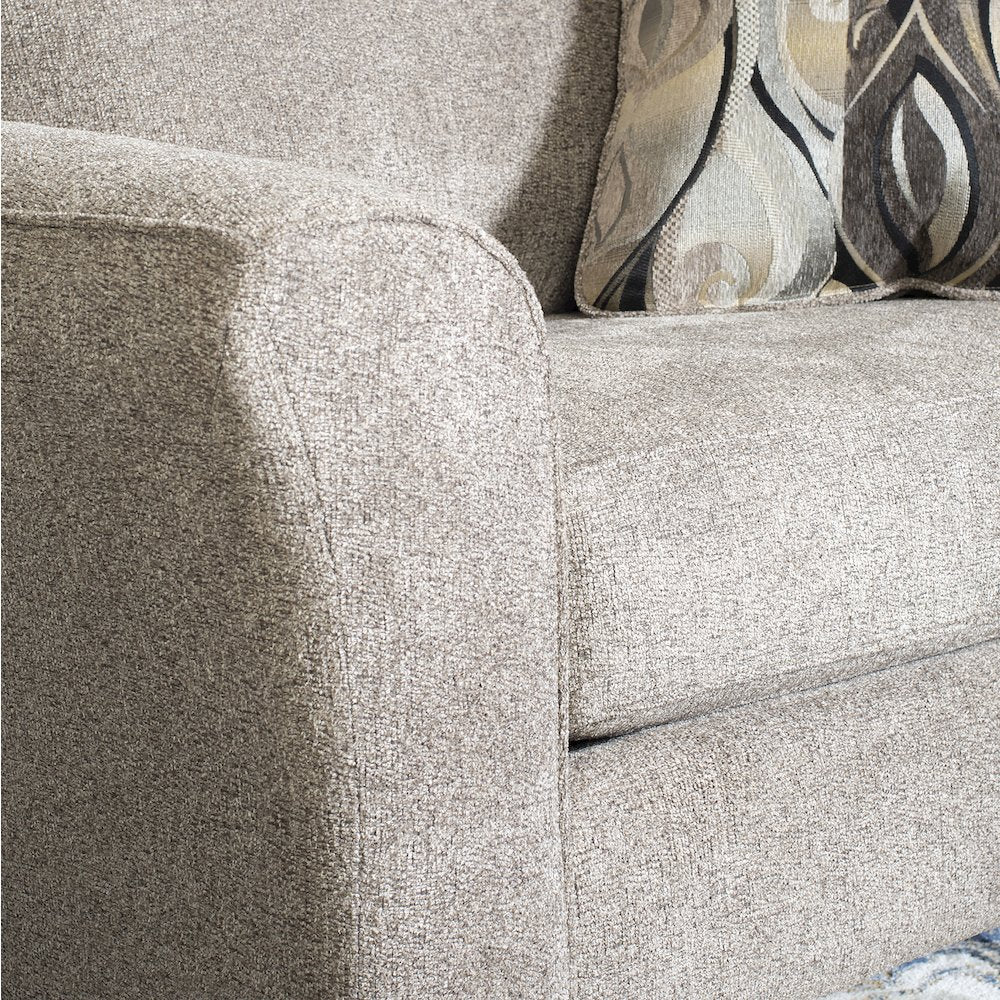 Camero Platinum Fabric Pillowback Accent Chair