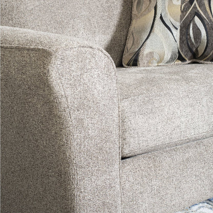 Camero Platinum Fabric Pillowback Accent Chair