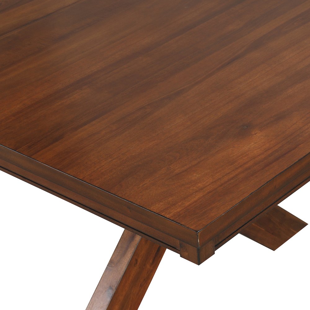 Karven Wood 9-PC Dining Set, Extendable Dining Table, 8 Chairs, Dark Hazelnut