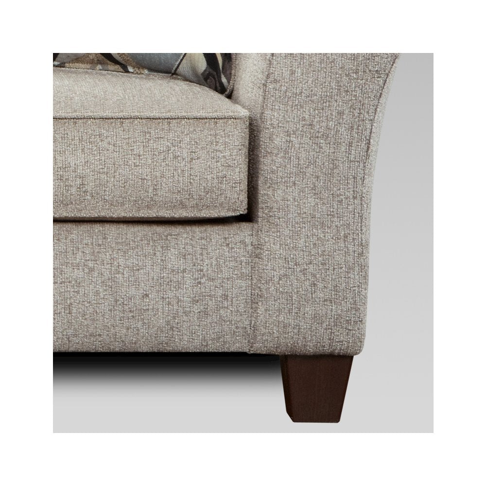 Camero Platinum Fabric Pillowback Sofa and Loveseat Set