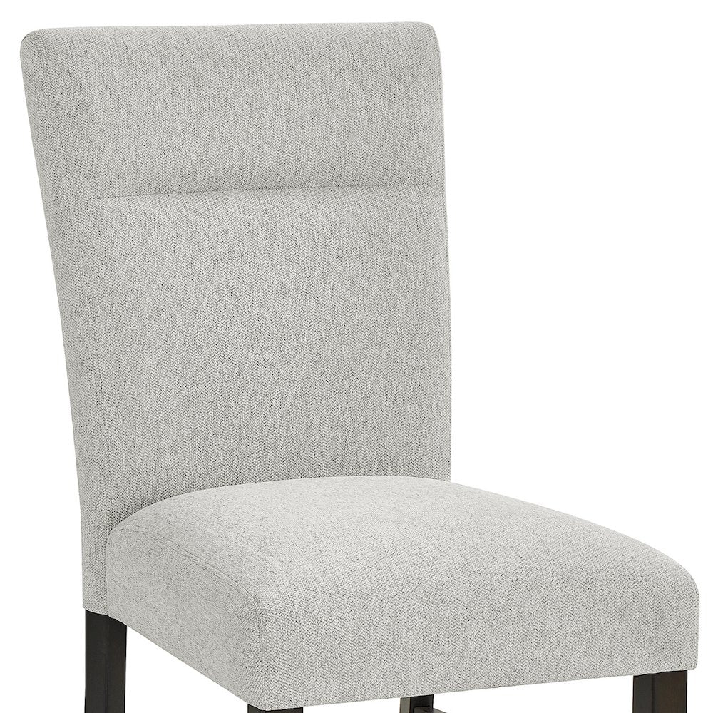 Madison Contemporary Upholstered Dining Chairs,Set of 2,Gray