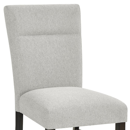 Madison Contemporary Upholstered Dining Chairs,Set of 2,Gray