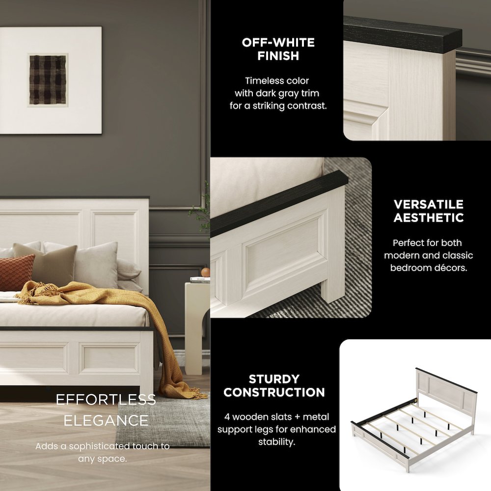 Realynn 5-Pc Bedroom Set, King Panel Bed, Dresser, Mirror, 2 Nightstands