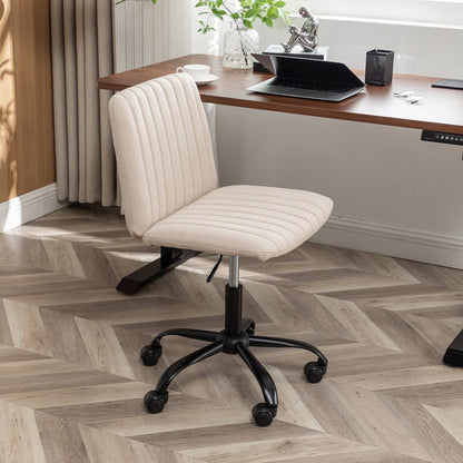 Masar Fabric Swivel Office Chair, Beige